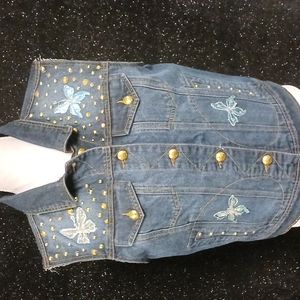 Denim Vest with Butterflies 🦋